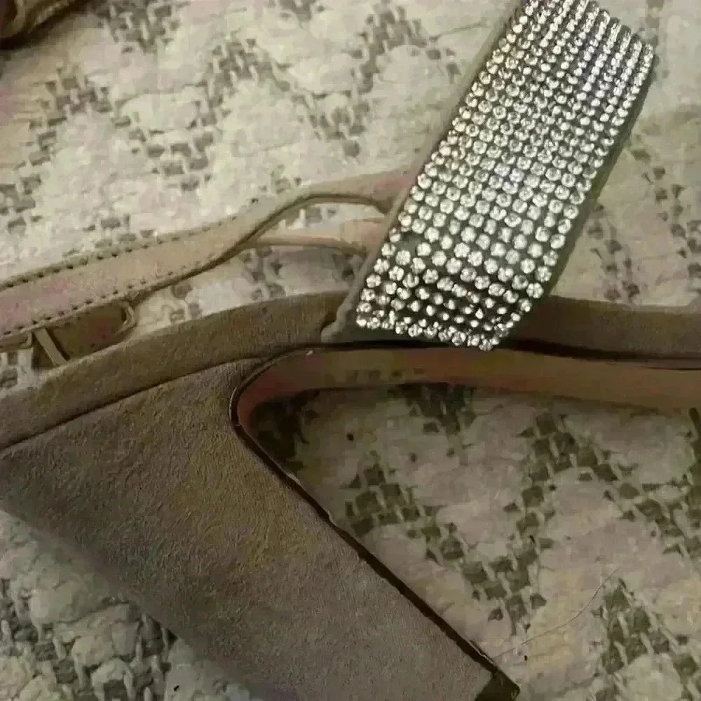 Nina Nude & Rhinestones Strappy Sandals - Picture 5 of 8